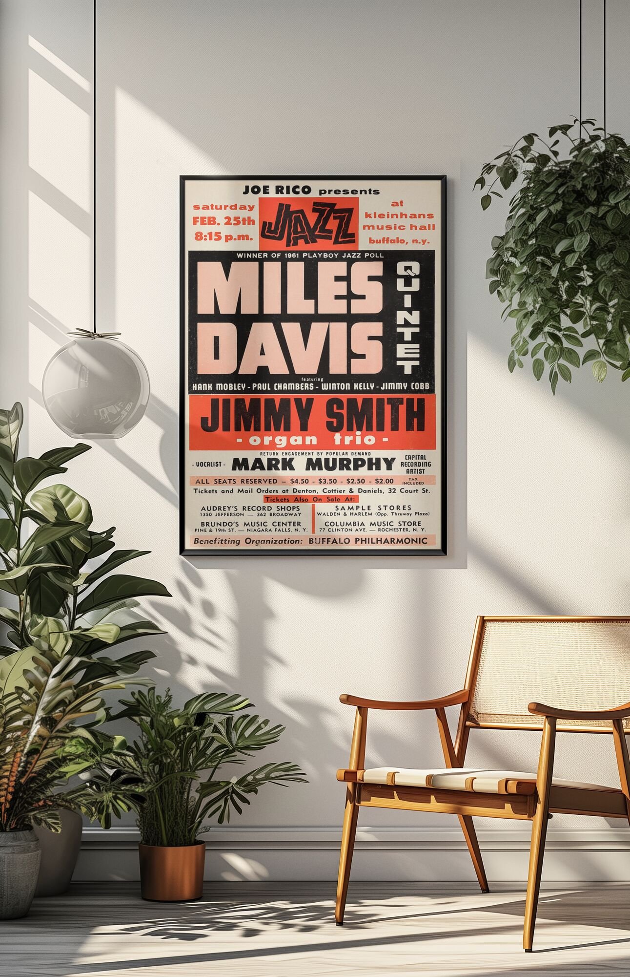 Miles Davis Quintet 1961 Poster – Buffalo NY Jazz Concert Print - Image 6