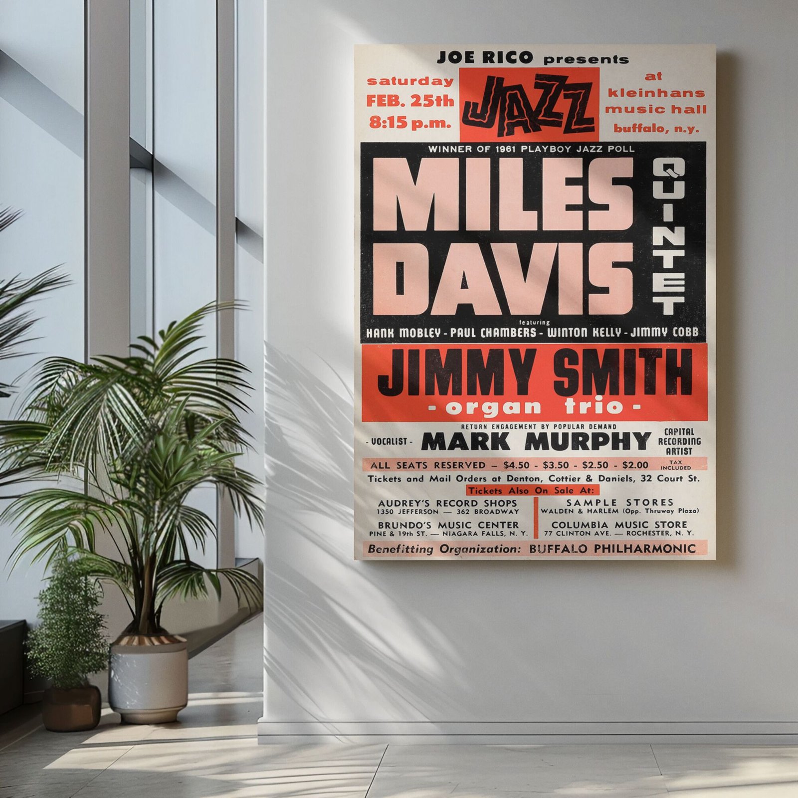 Miles Davis Quintet 1961 Poster – Buffalo NY Jazz Concert Print - Image 7