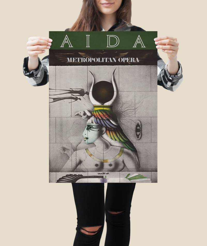 Aida 1978 Metropolitan Opera Poster