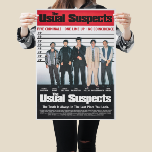 The Usual Suspects 1995 Movie Poster – Iconic Neo-Noir Crime Movie