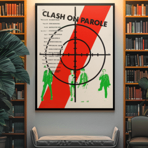 Classic Clash 1978 Poster – Rare UK Tour Print Featuring Joe Strumme