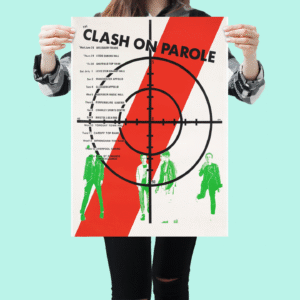 Classic Clash 1978 Poster – Rare UK Tour Print Featuring Joe Strumme