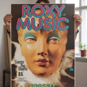 Roxy Music 1973 Vintage Concert Poster