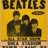 Rare 1966 The Beatles Shea Stadium Concert Poster – Vintage Rock & Roll History Print