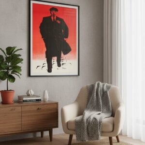Vintage 1960s Soviet Union Lenin Poster – Retro Communist Propaganda Collectible Print