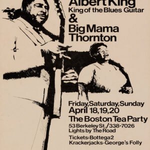 Albert King and Big Mama Thornton 1969 Boston Tea Party Concert Poster – Rare Vintage Blues Legend Print