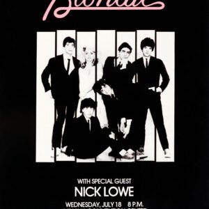 1979 Blondie Nick Lowe Tour Poster – Retro Punk Pop Music Collectible