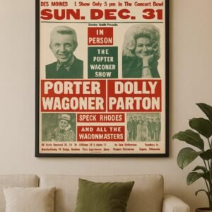 Dolly Parton Porter Wagoner 1967 Poster – Vintage Country Music Memorabilia