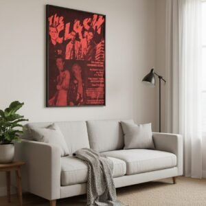 The Clash 1979 Punk Rock Concert Poster