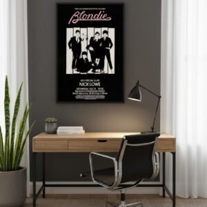 1979 Blondie Nick Lowe Tour Poster – Retro Punk Pop Music Collectible