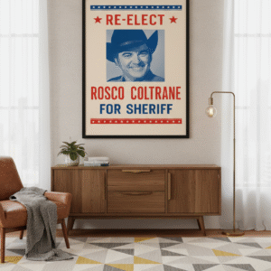 Vintage 1980 Dukes of Hazzard Poster – Classic Television Promo Artwork