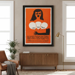 One, Two, Three 1962 Classic Film Poster – Retro Billy Wilder Comedy Collectible