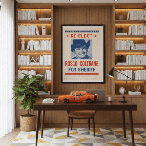 Vintage 1980 Dukes of Hazzard Poster – Classic Television Promo Artwork