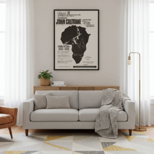 John Coltrane Olatunji 1967 Jazz Poster – Classic African Culture Concert Print