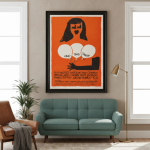 One, Two, Three 1962 Classic Film Poster – Retro Billy Wilder Comedy Collectible