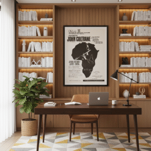 John Coltrane Olatunji 1967 Jazz Poster – Classic African Culture Concert Print