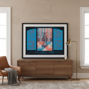 1970 Fleetwood Mac & Friends Concert Poster – Retro Psychedelic Rock Collectible