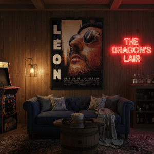 Léon The Professional 1994 Poster – Jean Reno & Natalie Portman Film Print