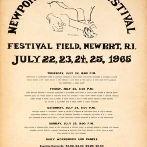 Bob Dylan “Goes Electric” 1965 Newport Folk Festival Poster