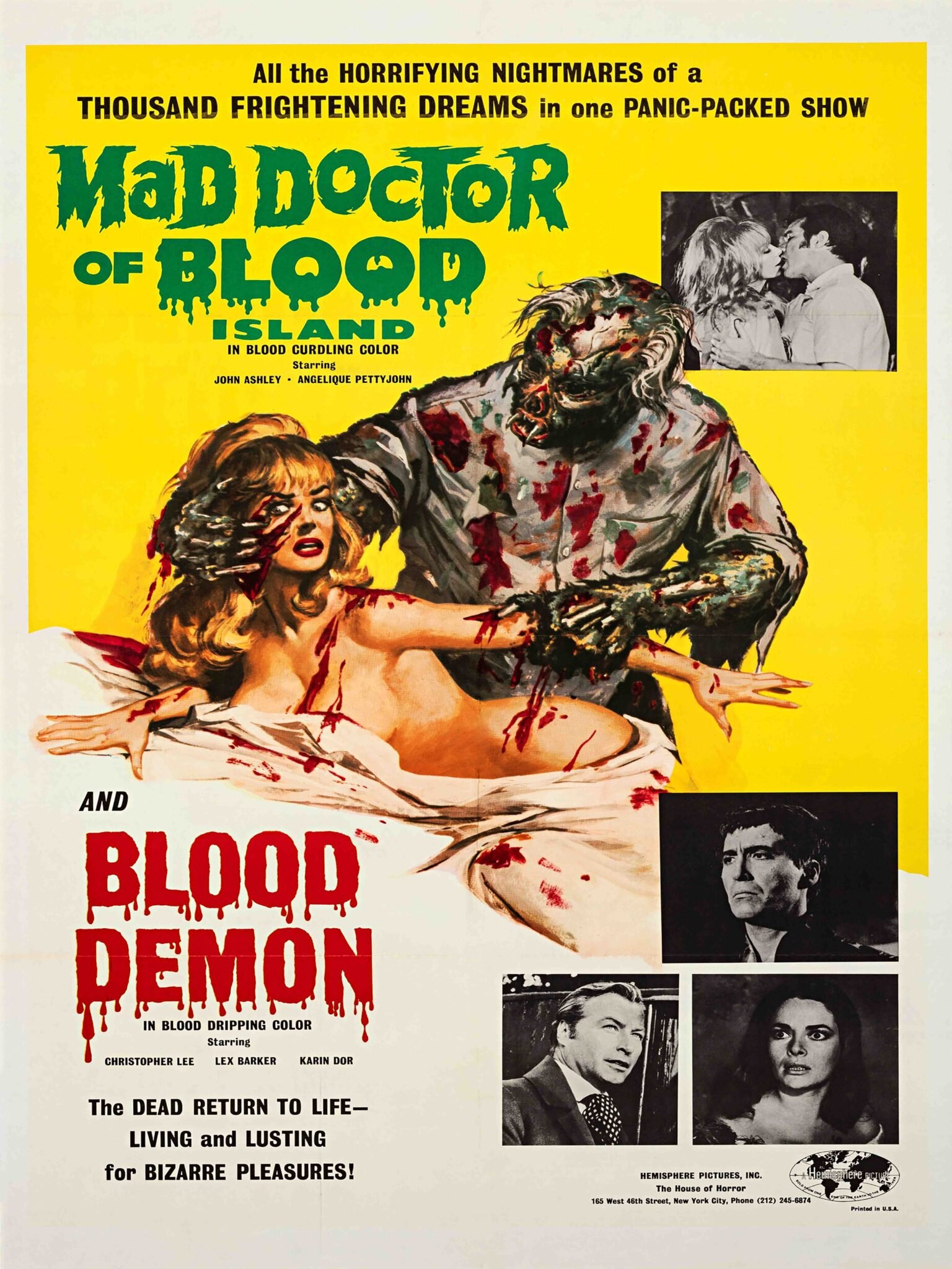 Mad Doctor of Blood Island & Blood Demon 1968