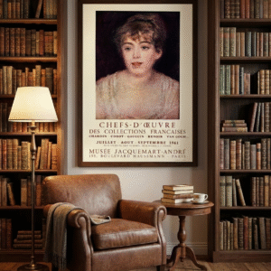 Vintage 1961 Art Poster – Retro French Gallery Exhibition Print