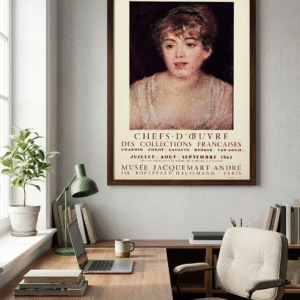 Vintage 1961 Art Poster – Retro French Gallery Exhibition Print