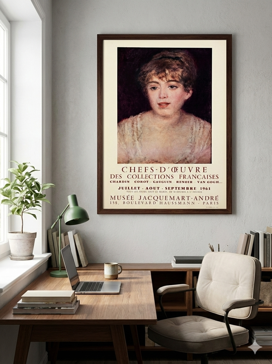 Vintage 1961 Art Poster – Retro French Gallery Exhibition Print