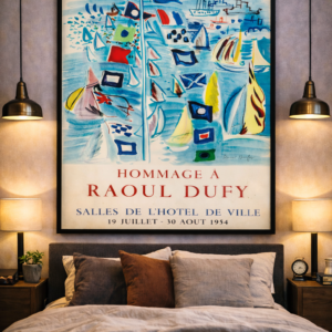 Raoul Dufy Poster – 1950s French Gallery Exhibition Print