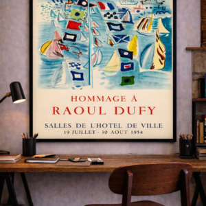 Raoul Dufy Poster – 1950s French Gallery Exhibition Print