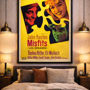 1960s film poster in French release style with dramatic composition