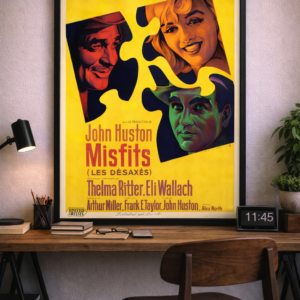 1960s film poster in French release style with dramatic composition