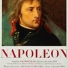 Vintage museum poster featuring Napoleon historical artwork