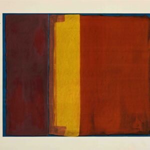 1962 abstract art exhibition poster featuring color field style composition