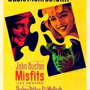 1960s film poster in French release style with dramatic composition